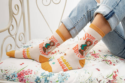 Saddle Up | Women’s Western Cowgirl Crew Socks