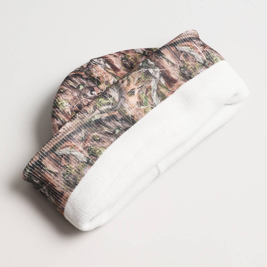 Howdy, Darlin' Embroidered Patch Camo Beanie