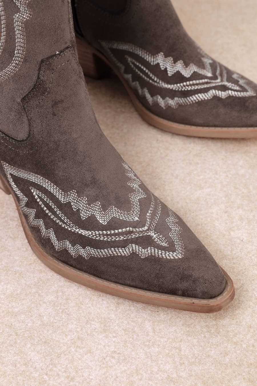 The Delilah Embroidered Tall Boot – Dark Brown