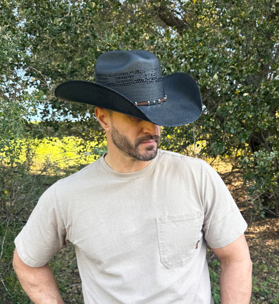 Bangora Straw Western Hat - Style Montana