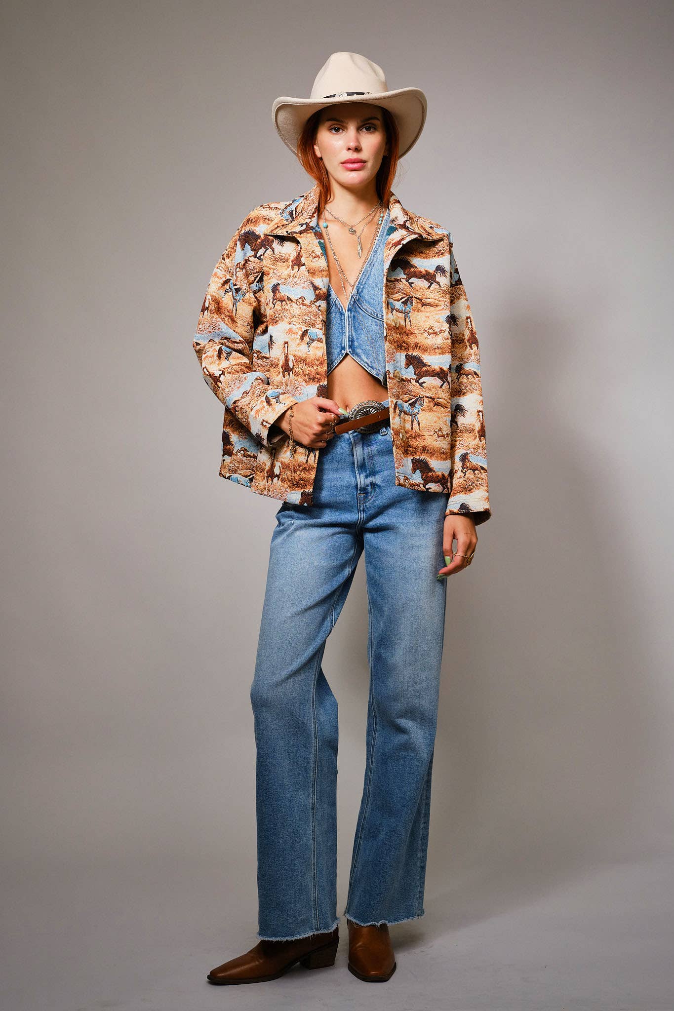 Wild Horses Tapestry Jacket
