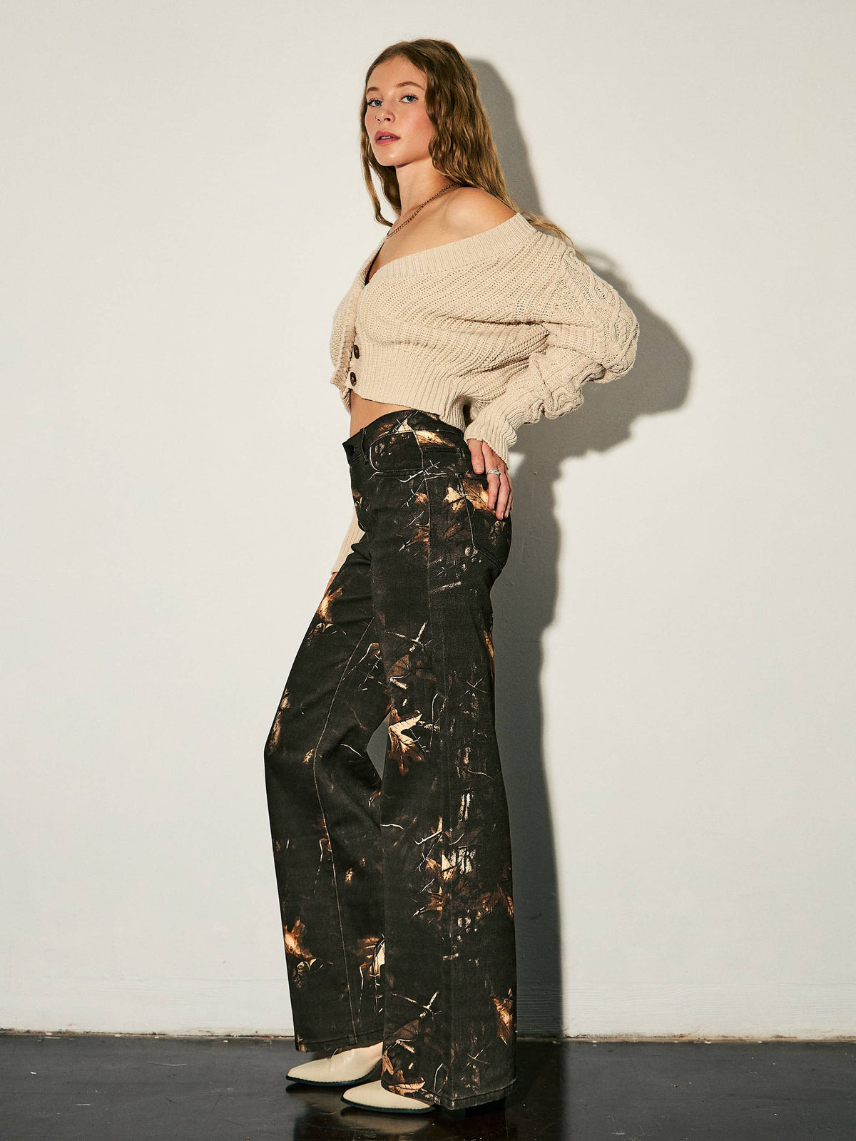 Backwoods After Dark Wide Leg Jeans
