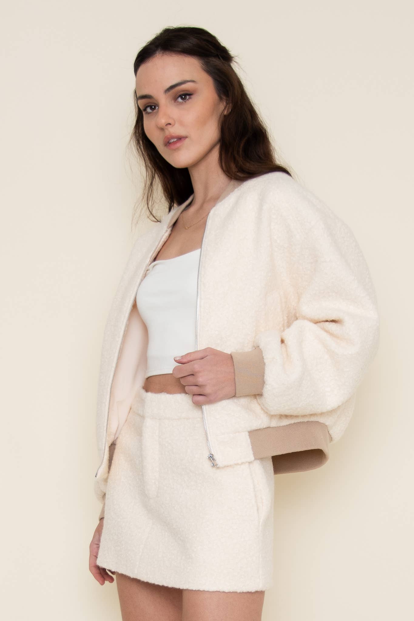 Cozy Ivory Fleece Jacket