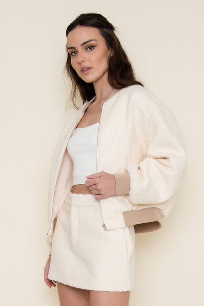 Cozy Ivory Fleece Jacket