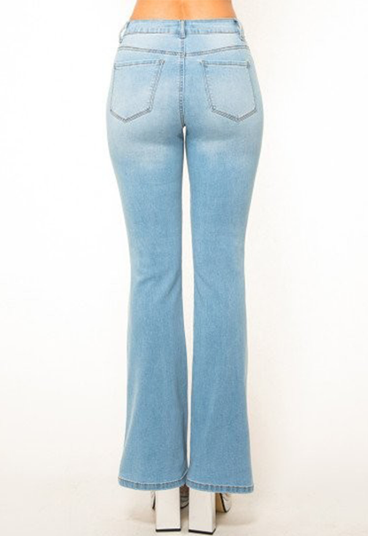 Curvy Cowgirl Black High Rise Slim Bootcut Jeans