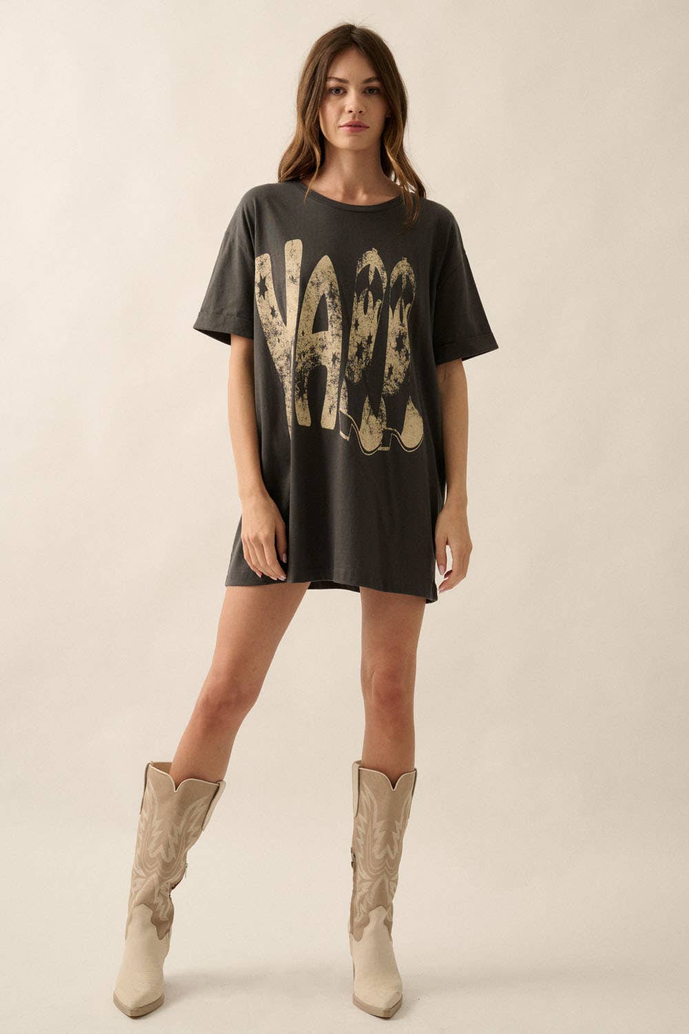 Y’all Stars & Boots Mineral Washed Tee