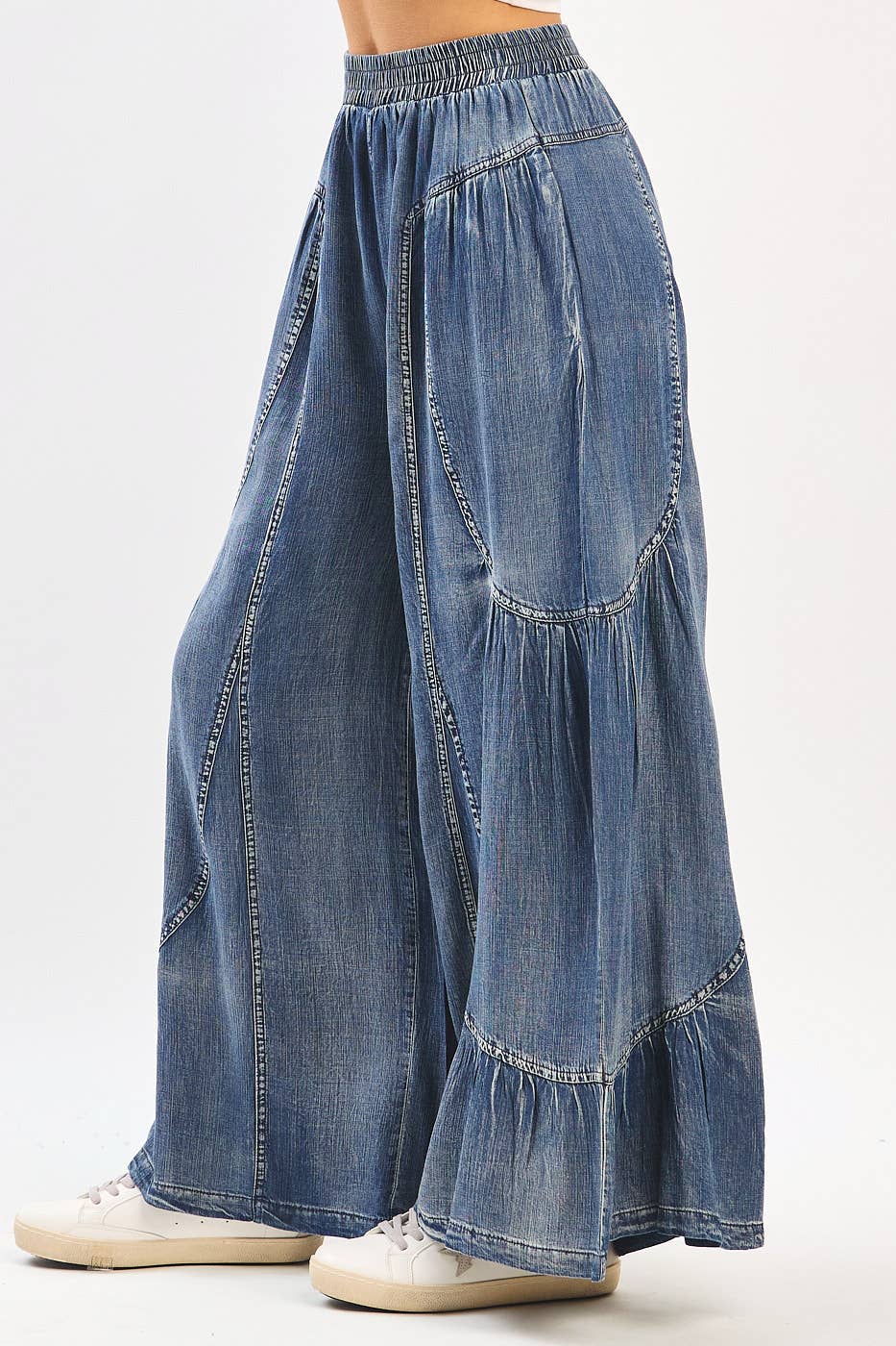 Prairie Breeze Washed Wide Leg Pants