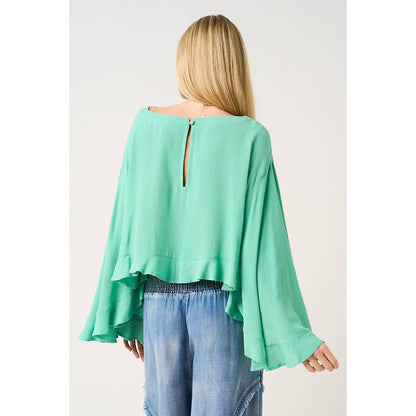 Verdelle Butterfly Sleeve Top