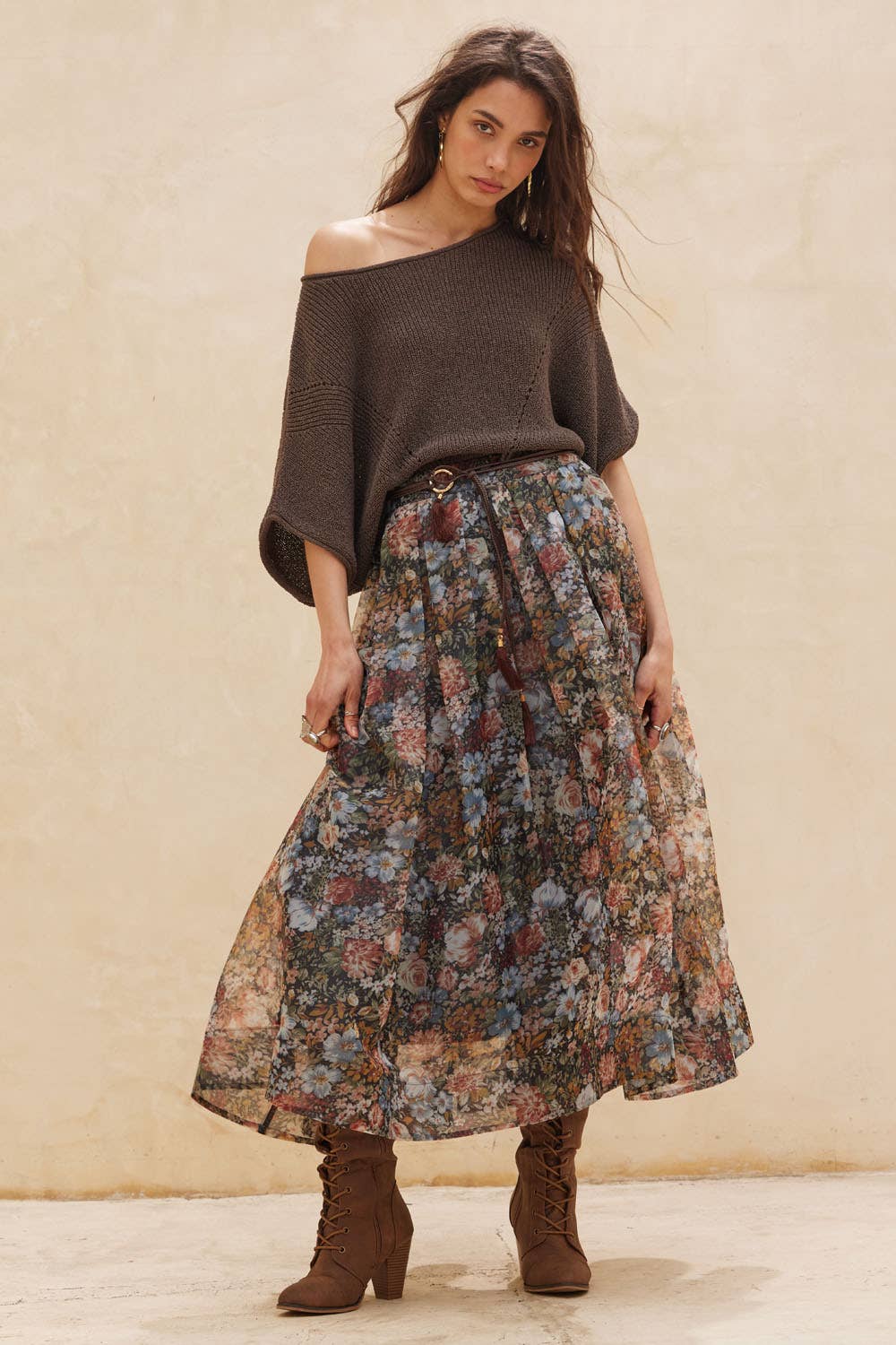 Sundown Pointelle Knit Sweater